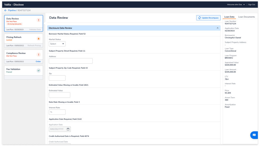 Vallia Disclose Desktop